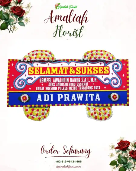 Papan Bunga Ucapan Selamat Glawan